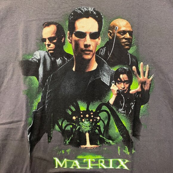 The Martix Cast Movie Poster T-Shirt 2XL - Picture 2 of 5
